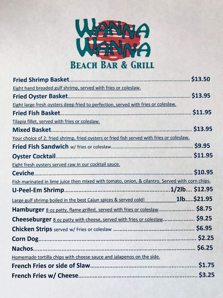 Wanna-Wanna Beach Bar & Grill - South Padre Island, TX