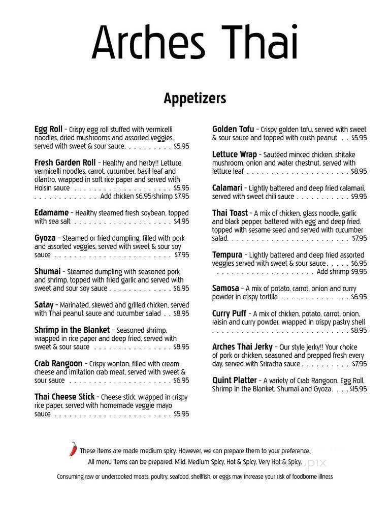Arches Dining & Pancake Haus - Moab, UT menu_pic