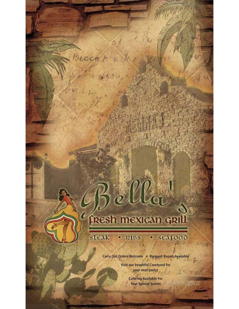 Bella's Fresh Mexican Grill - Ogden, UT menu_pic