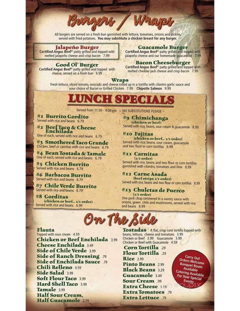 Bella's Fresh Mexican Grill - Ogden, UT menu_pic