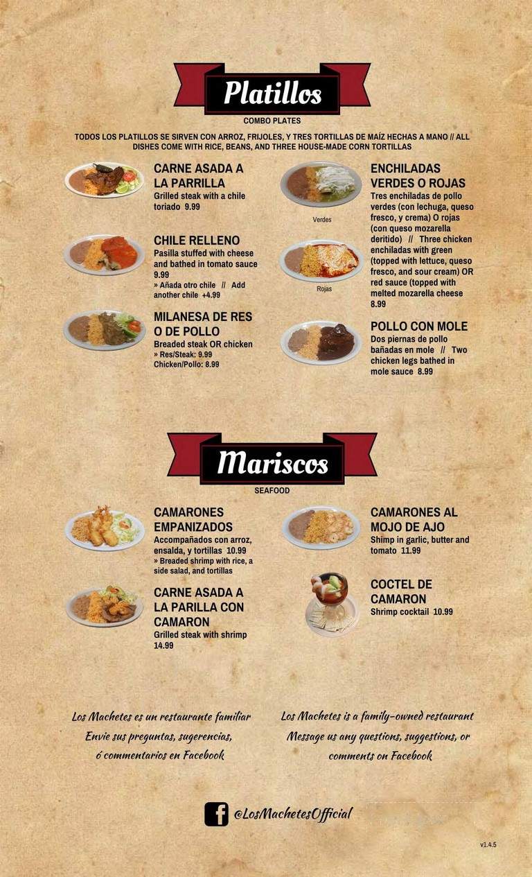 Los Machetes - Salt Lake City, UT menu_pic