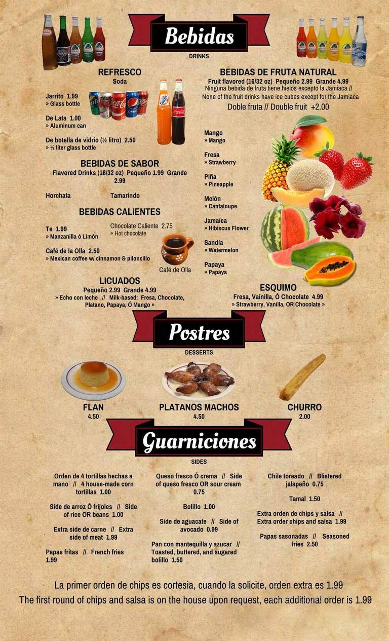 Los Machetes - Salt Lake City, UT menu_pic