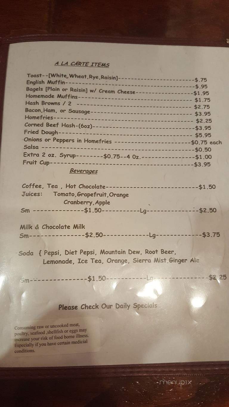 A J's Kitchen - Essex Junction, VT menu_pic
