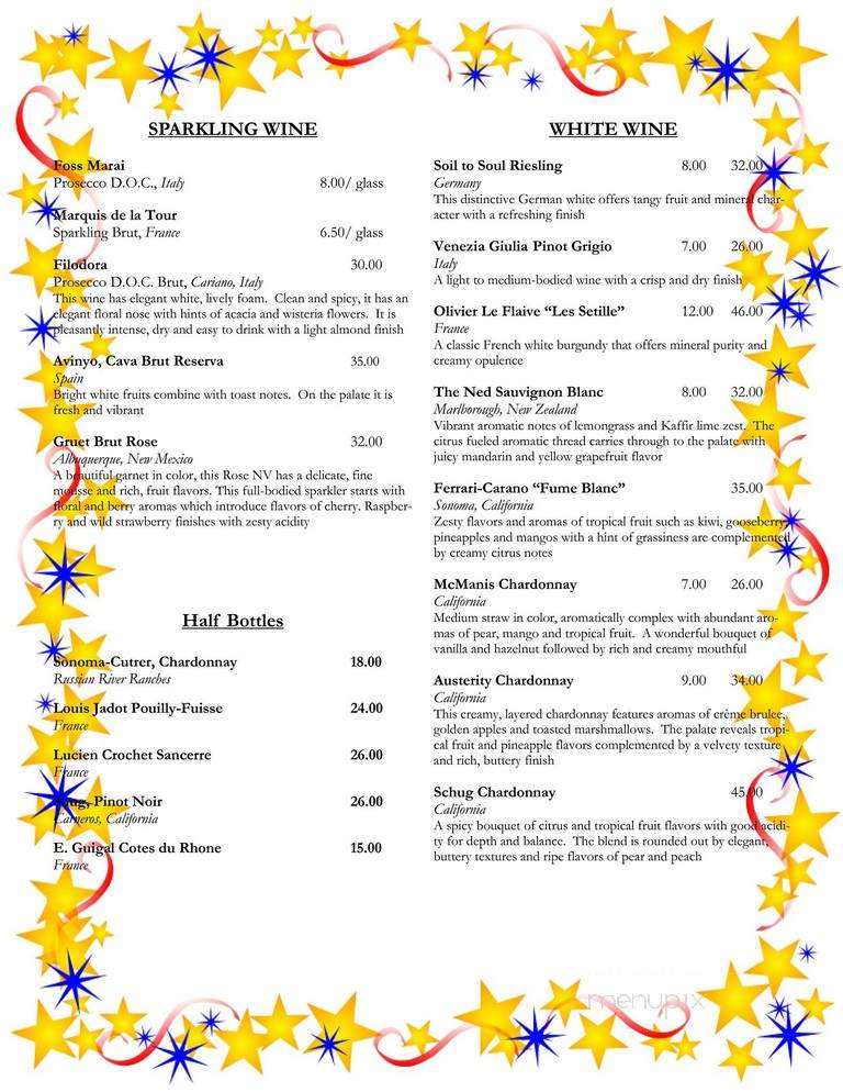 Storm Cafe - Middlebury, VT menu_pic