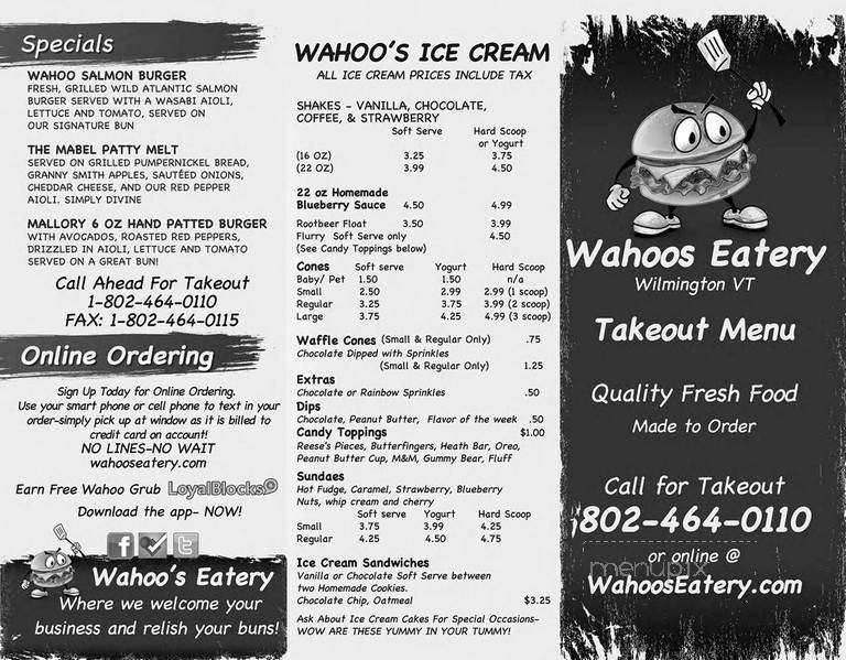 Wahoo's - Wilmington, VT