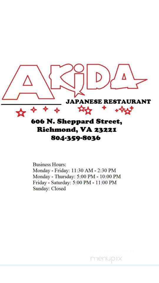 Akida Japanese - Richmond, VA