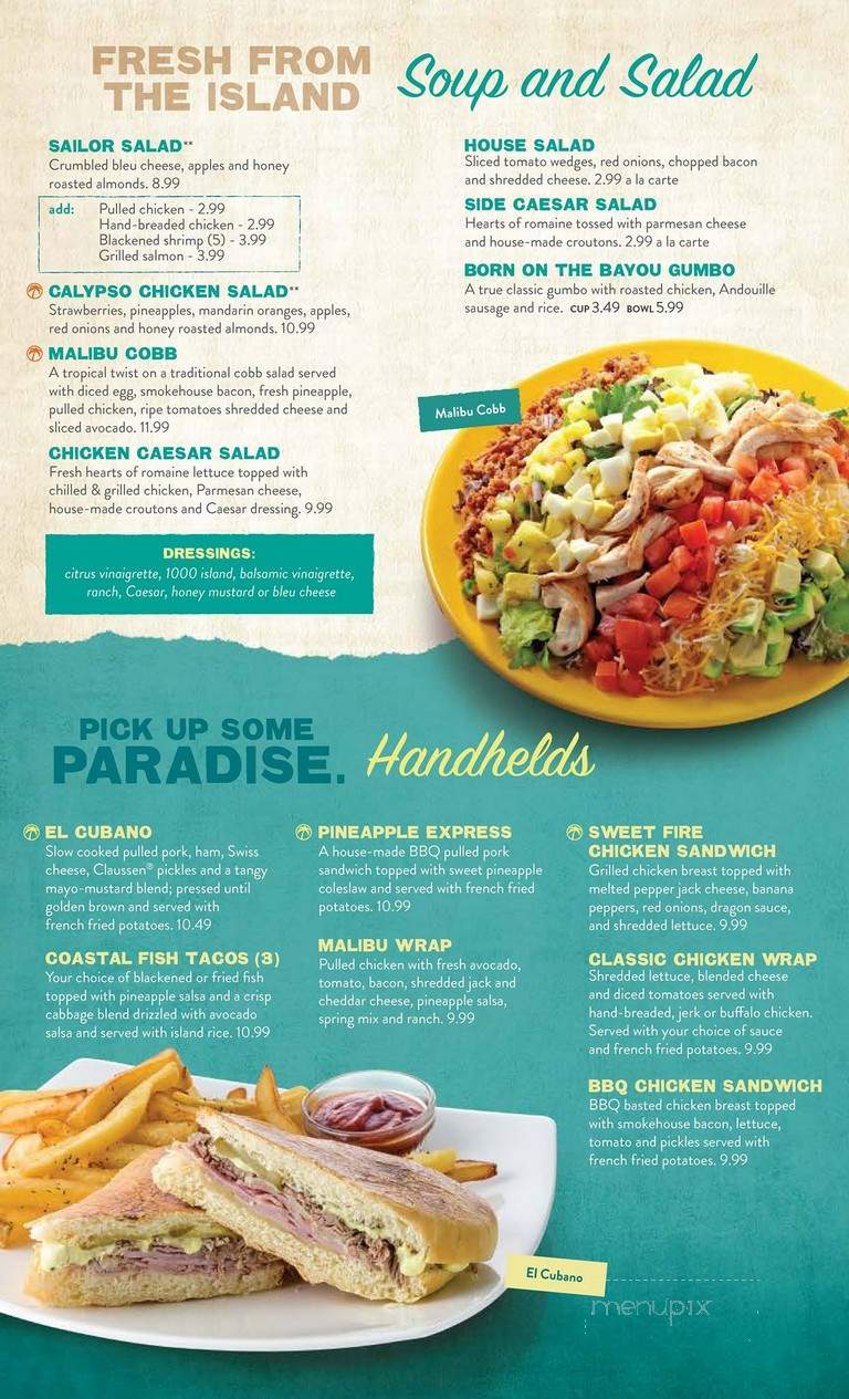 Cheeseburger In Paradise - Virginia Beach, VA menu_pic
