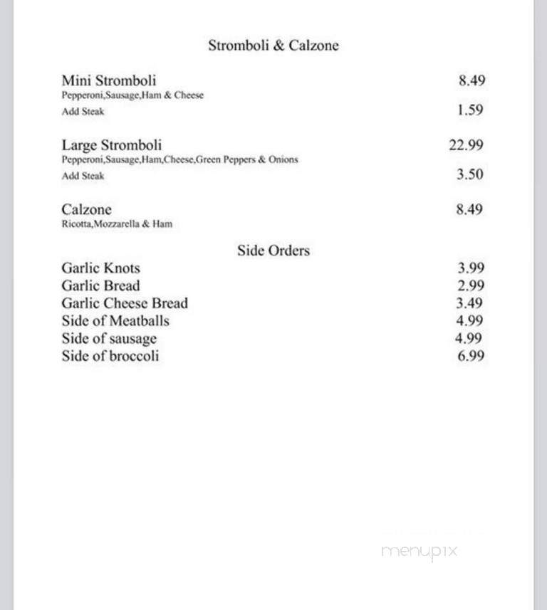 Frank's Pizza - Chesapeake, VA menu_pic
