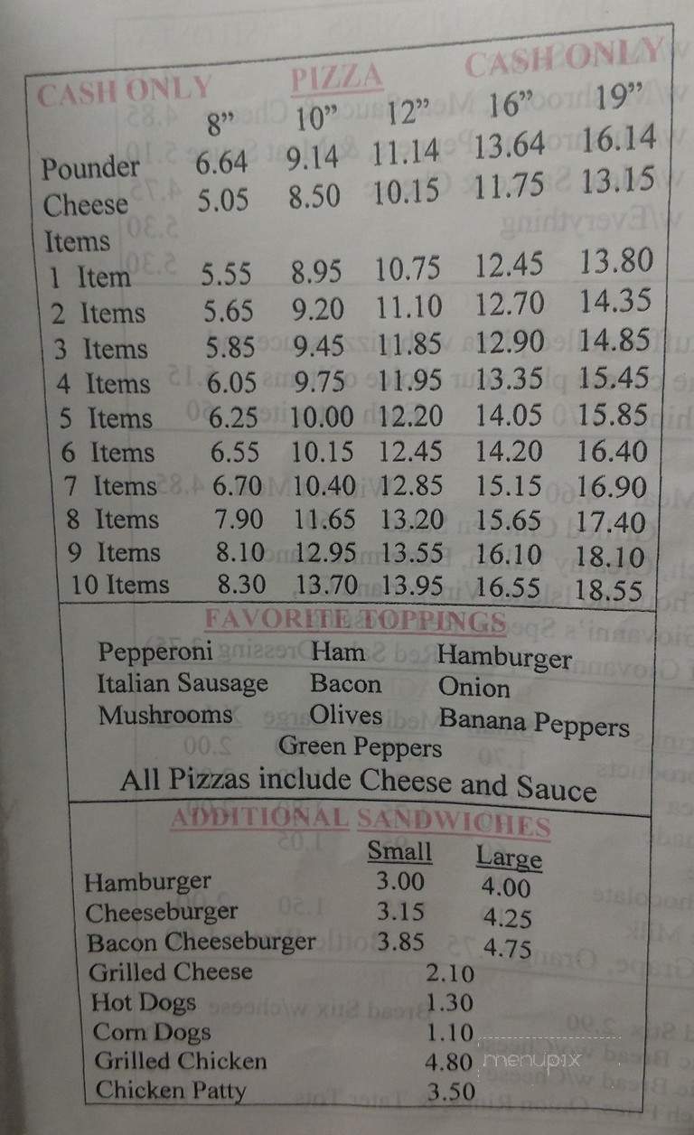 Giovanni's Pizza - Saint Paul, VA menu_pic