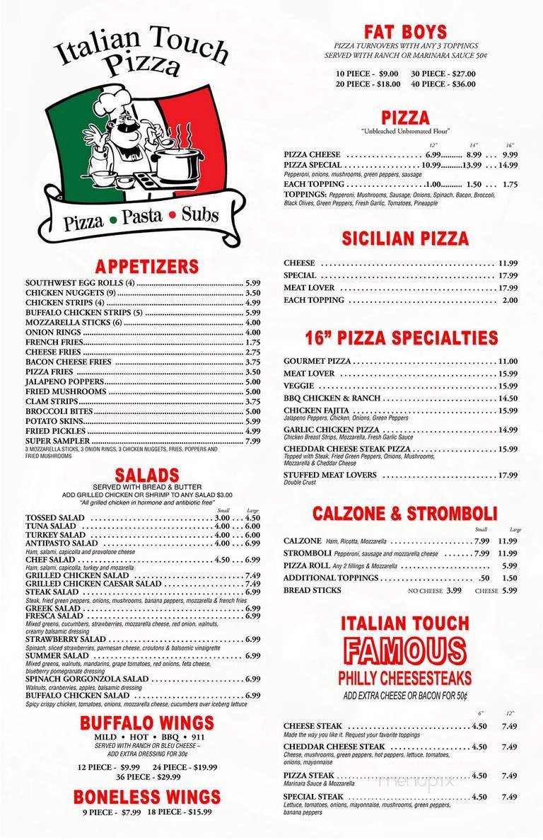 Italian Touch Pizza - Woodstock, VA