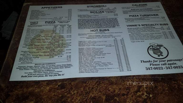 Joe & Vinnie's Pizza Subs - Warrenton, VA