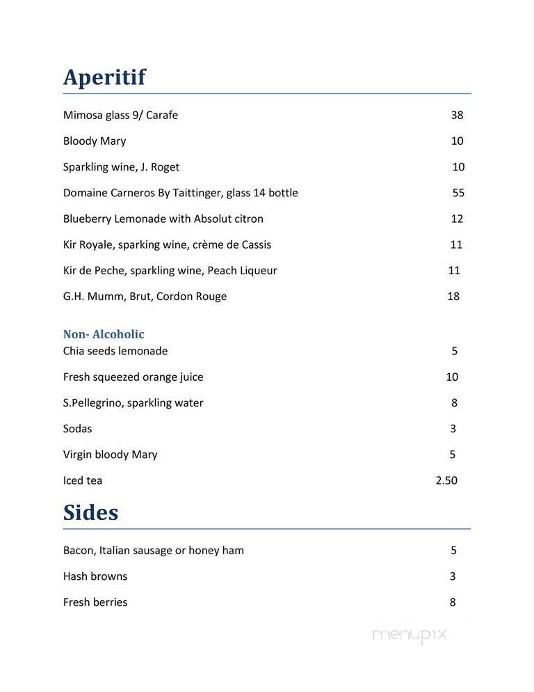 Kimberly's Cafe - Vienna, VA menu_pic