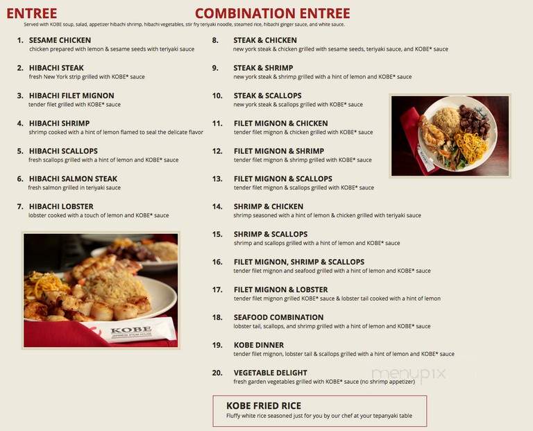Kobe III - Leesburg, VA menu_pic