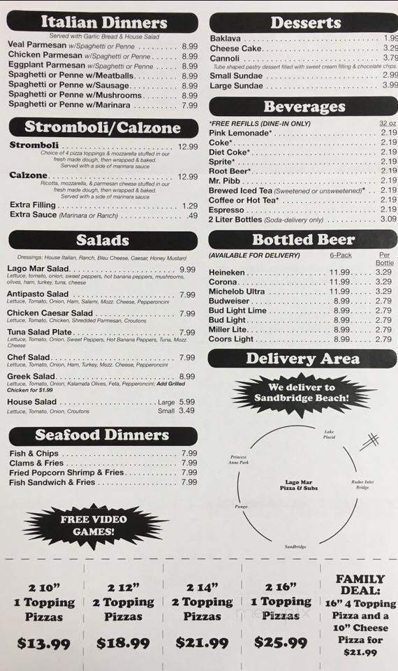Lago-Mar Pizza & Subs - Virginia Beach, VA menu_pic