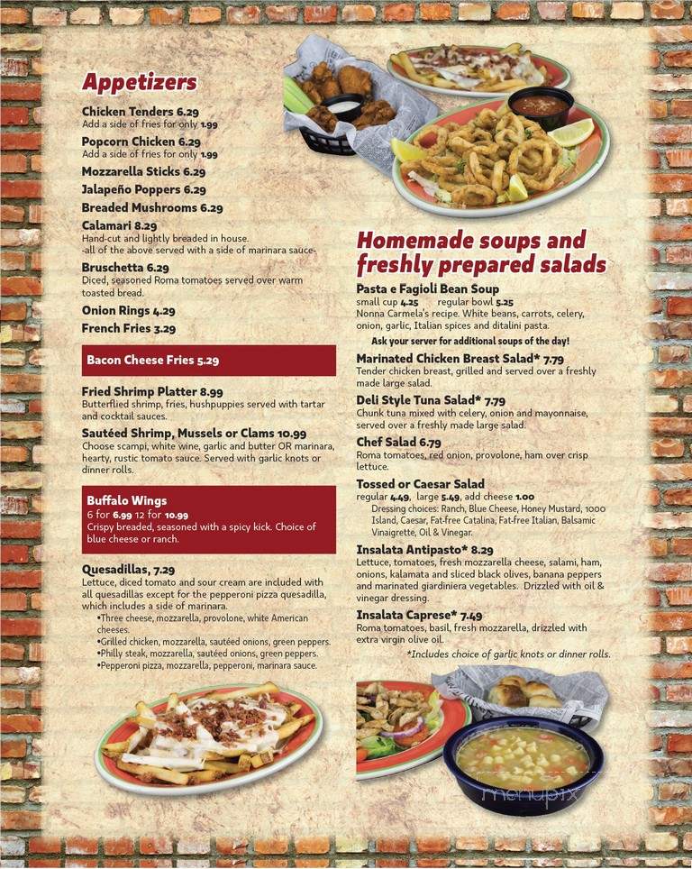 Mamma Mia Pizza Pasta & Subs - Shenandoah, VA menu_pic