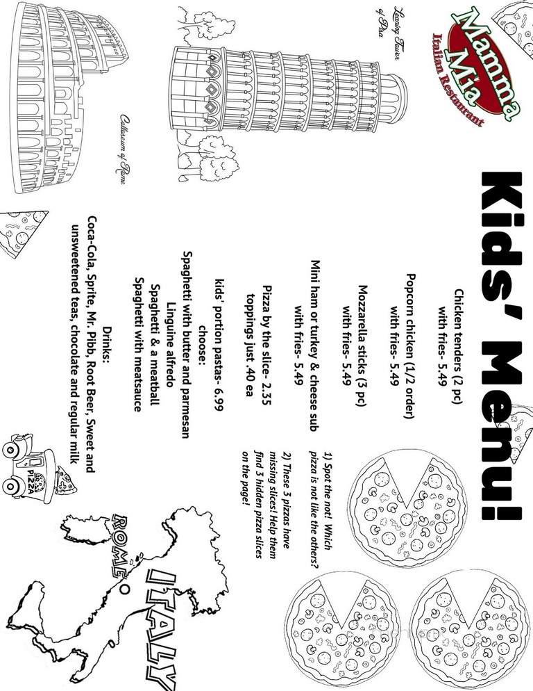 Mamma Mia Pizza Pasta & Subs - Shenandoah, VA menu_pic