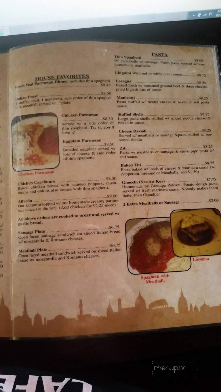 Mona Lisa's Pizza - Norfolk, VA menu_pic