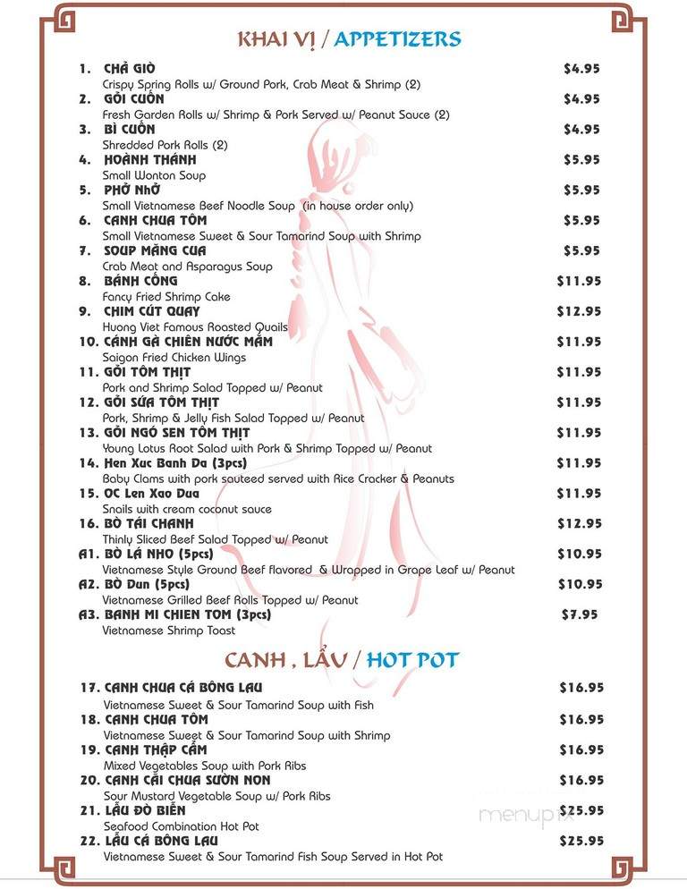 Nhat Viet Restaurant - Falls Church, VA menu_pic