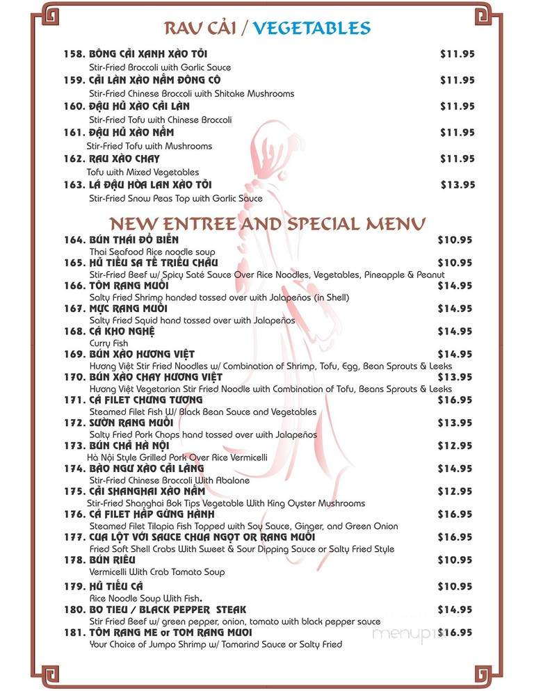 Nhat Viet Restaurant - Falls Church, VA menu_pic