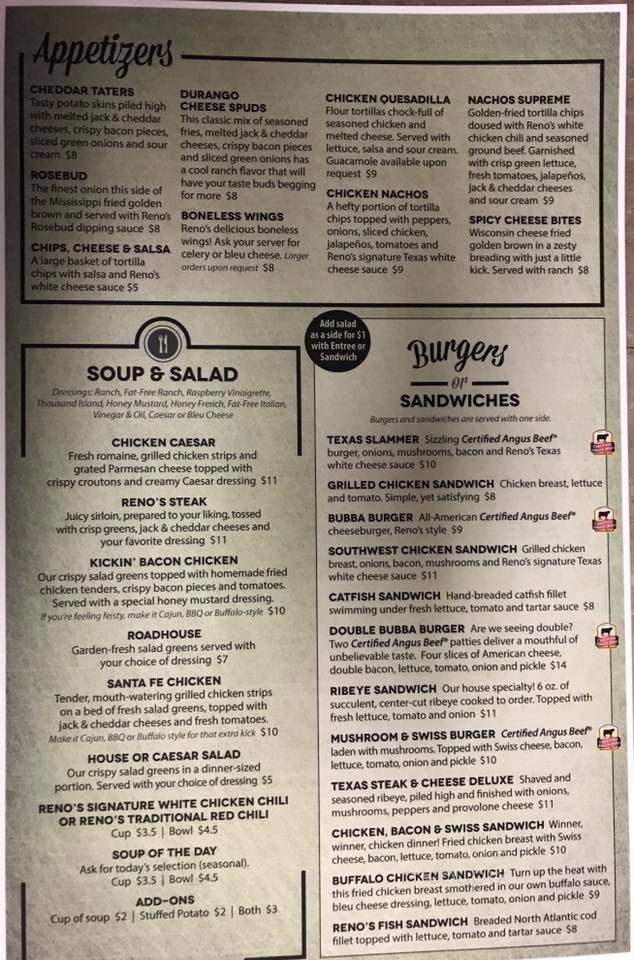 Reno's Of Wise - Wise, VA menu_pic