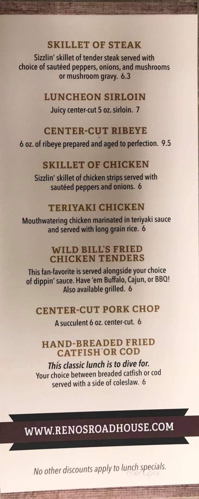 Reno's Of Wise - Wise, VA menu_pic