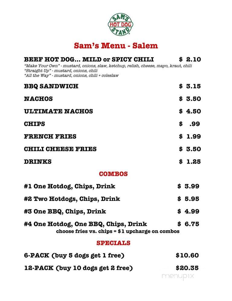 Sam's Hot Dog Stand - Salem, VA