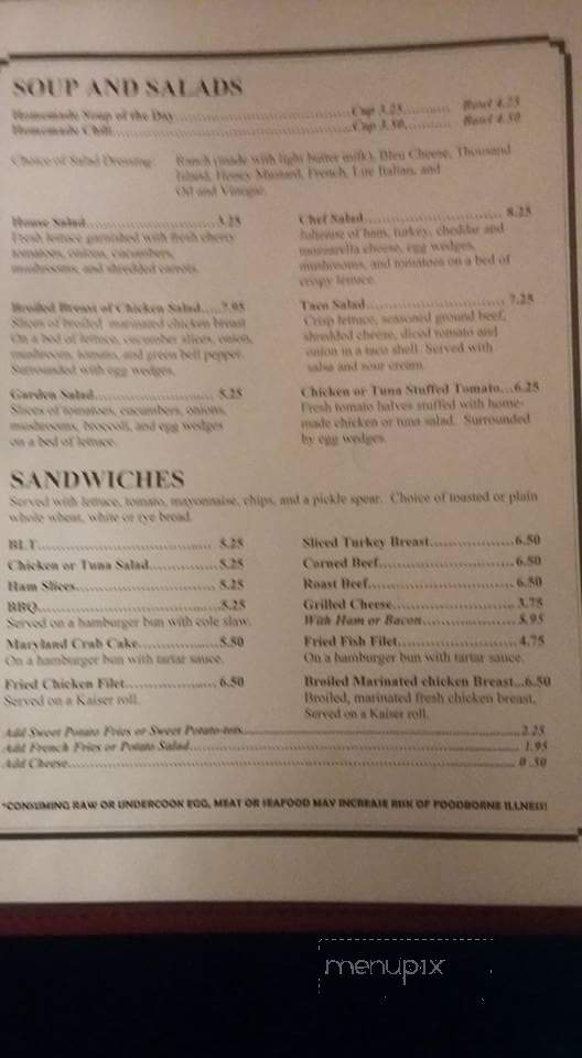 Sam's Kitchen - Charlottesville, VA menu_pic