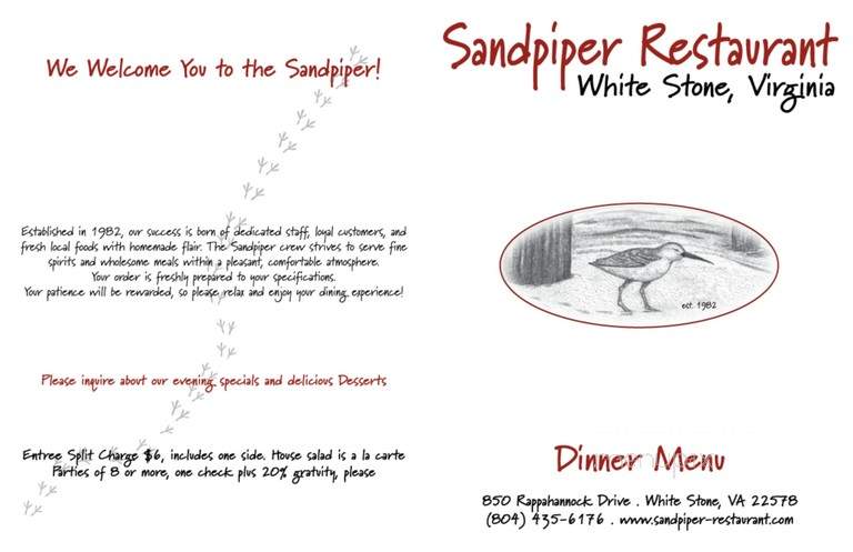 Sandpiper - White Stone, VA