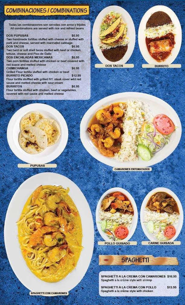 Sarita's Restaurant - Falls Church, VA menu_pic