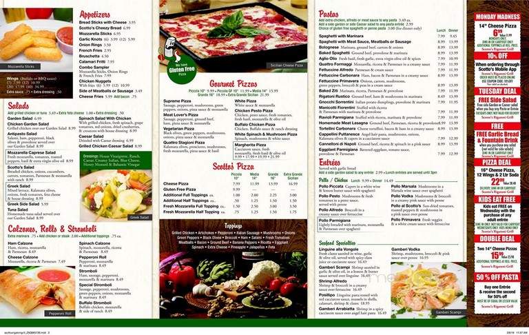 Scotto's Rigatoni Grill - Ashburn, VA menu_pic
