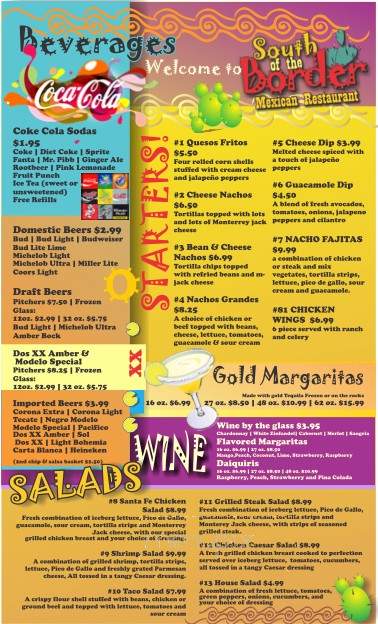 South Of The Border Mexican - Williamsburg, VA menu_pic