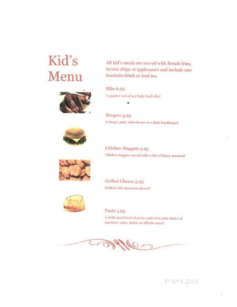 Spring House Tavern - Woodstock, VA menu_pic