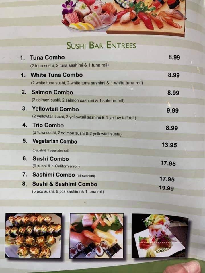 Tokyo Japanese Steak House - Bristol, VA menu_pic