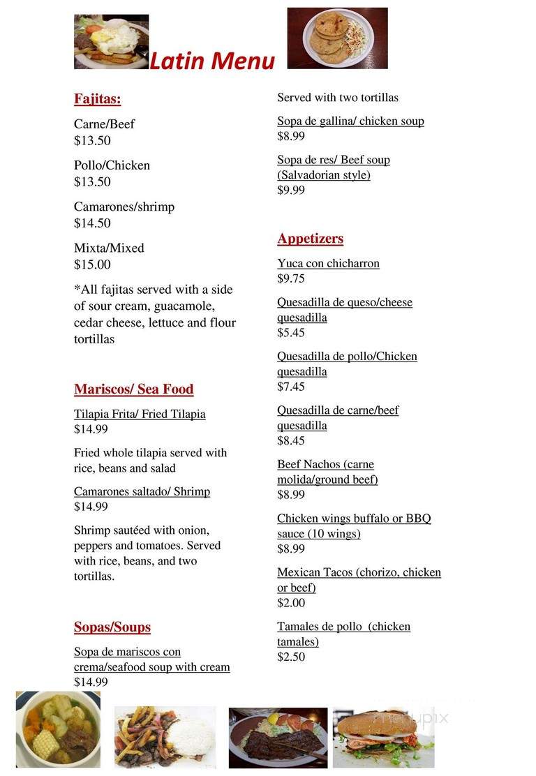 Twin Lakes - Manassas, VA menu_pic