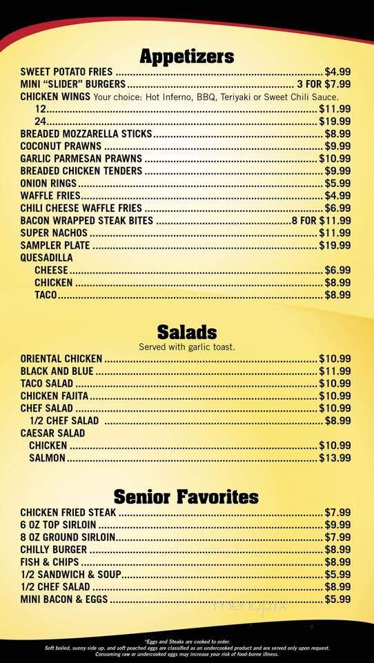 Buzz Inn Steakhouse - Snohomish, WA menu_pic