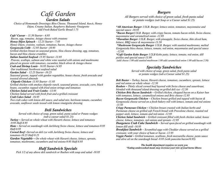 Cafe Garden - Port Angeles, WA