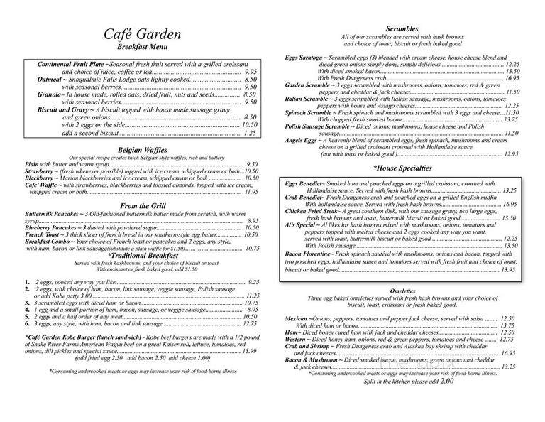 Cafe Garden - Port Angeles, WA