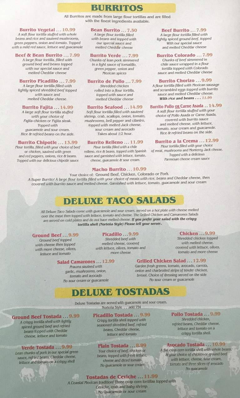 El Caporal Mexican Restaurant - Cle Elum, WA menu_pic