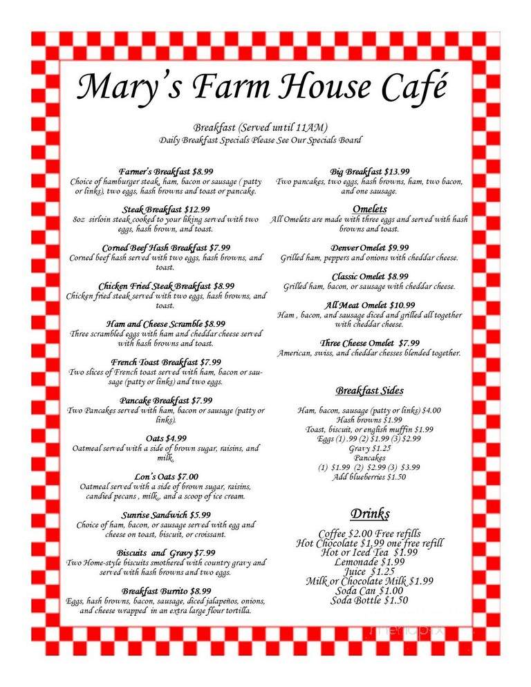 Farm House Cafe - Harrah, WA