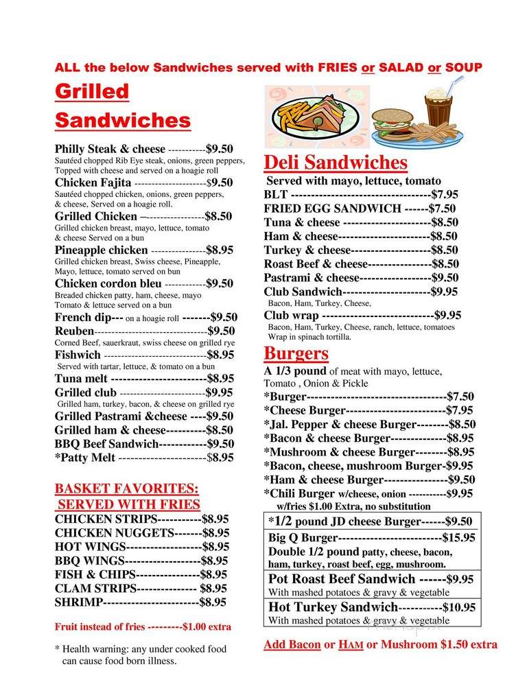 J D Diner - West Richland, WA menu_pic