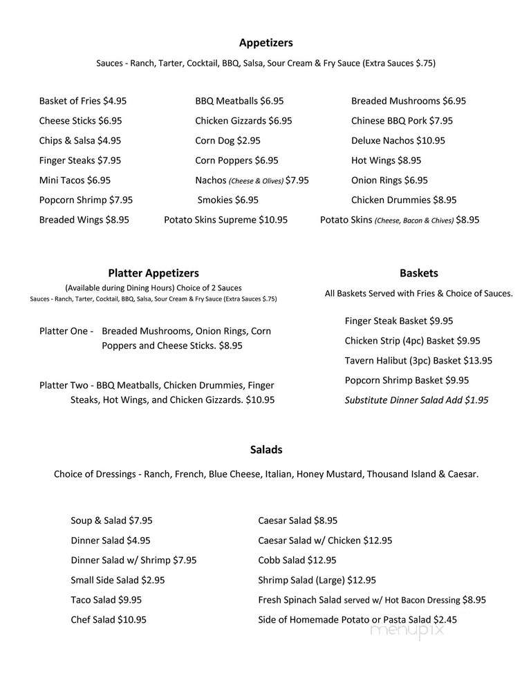 McGuire's Irish Restaurant - Yakima, WA menu_pic