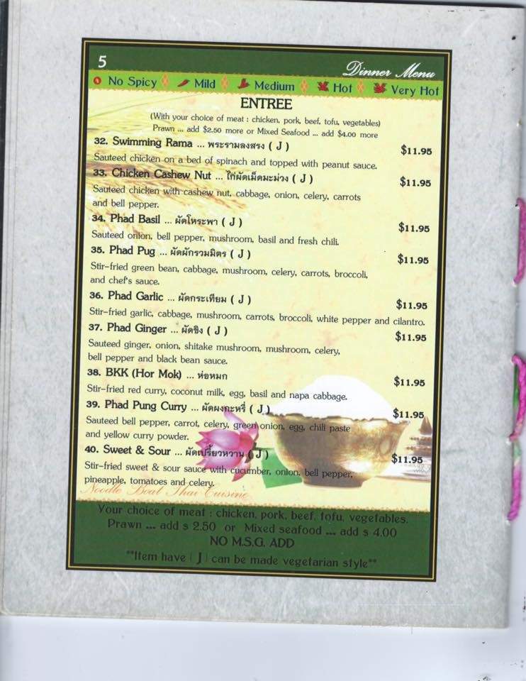 Noodle Boat Thai Restaurant - Issaquah, WA