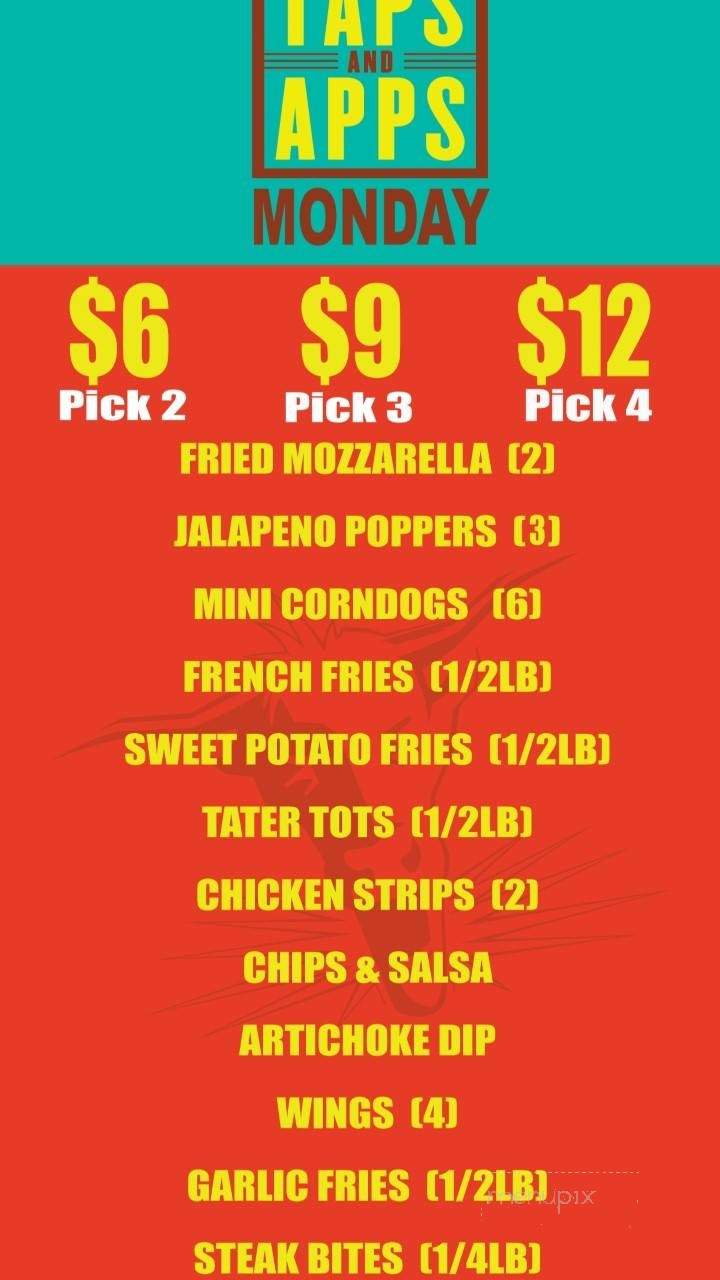 Screaming Yak - Spokane, WA menu_pic