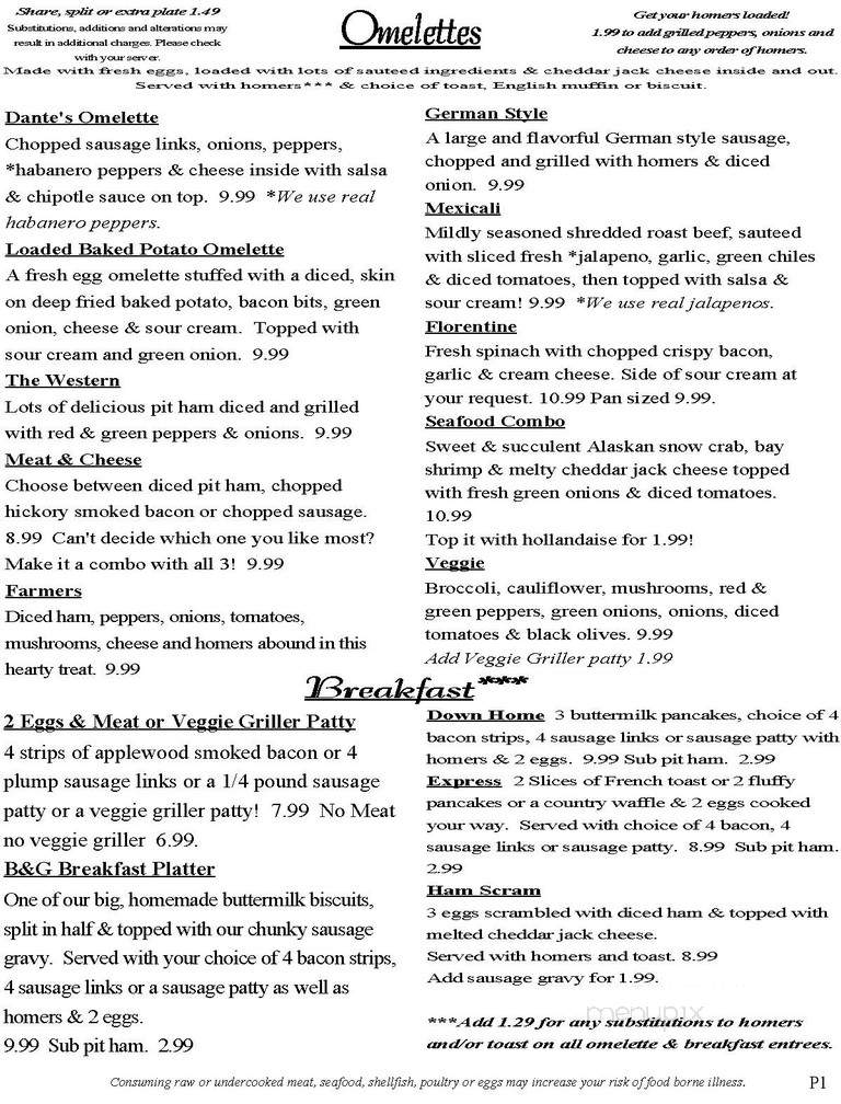 Suzan's Grill - Shelton, WA menu_pic