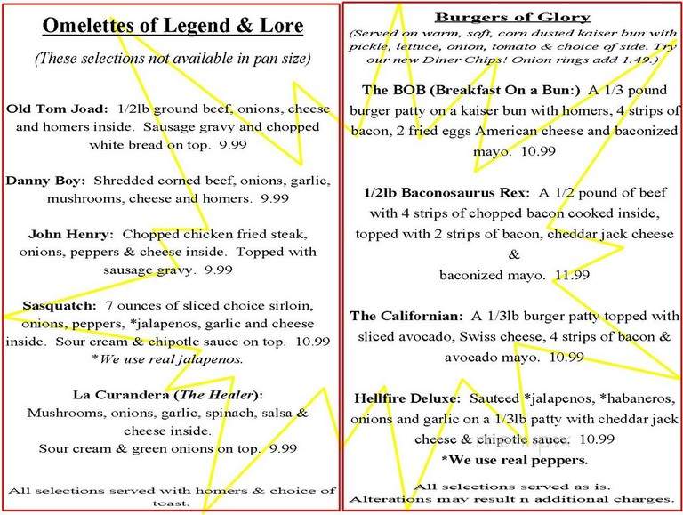 Suzan's Grill - Shelton, WA menu_pic