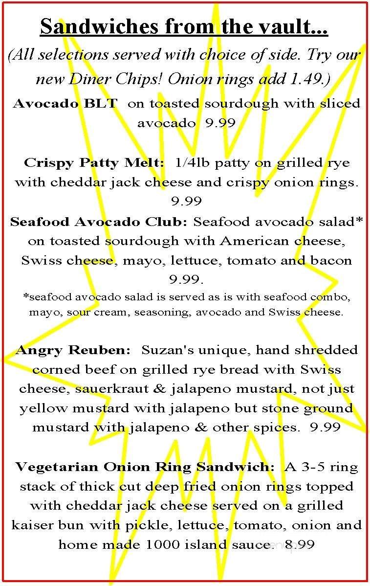 Suzan's Grill - Shelton, WA menu_pic