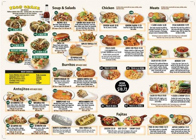 Taqueria El Antojo - Tacoma, WA menu_pic
