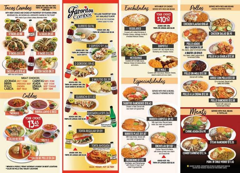 Taqueria El Rinconsito - Lynnwood, WA menu_pic