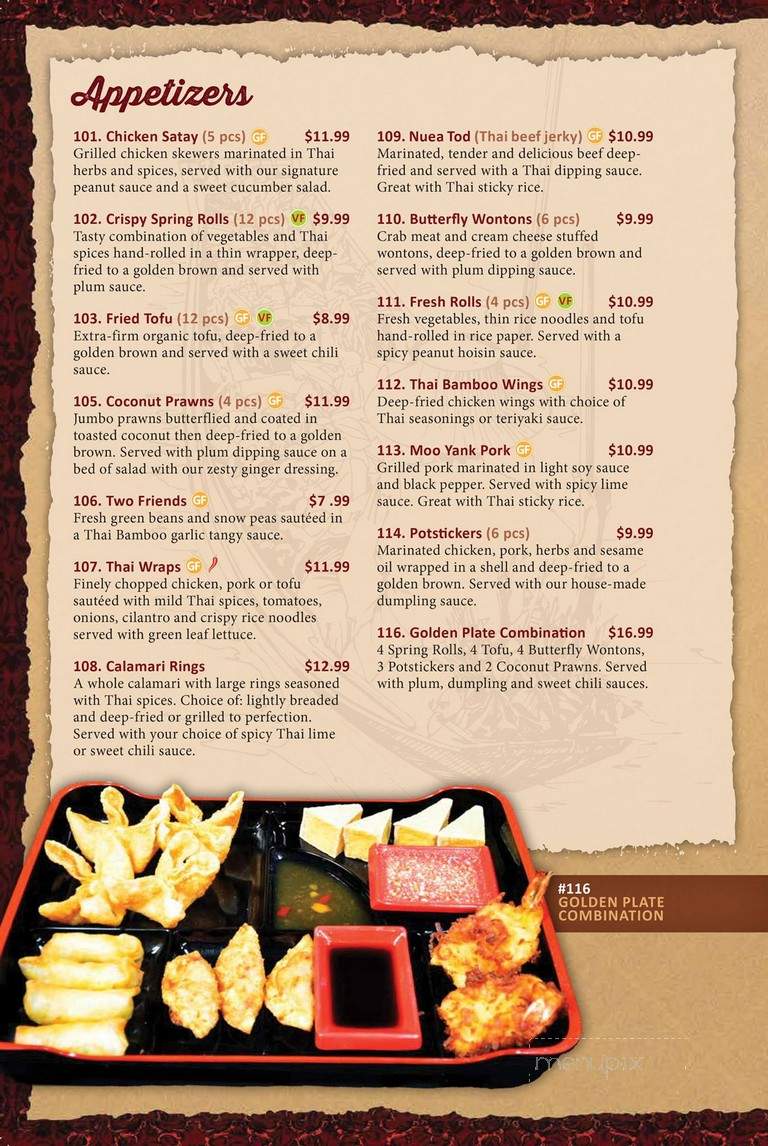 Thai Bamboo Restaurant - Spokane, WA menu_pic