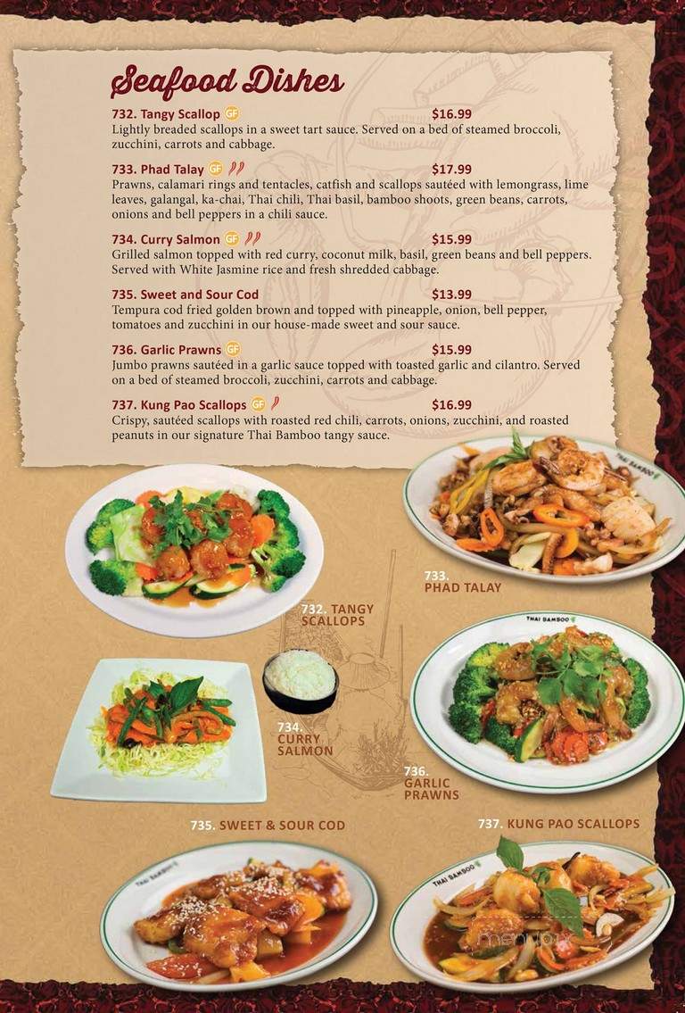 Thai Bamboo Restaurant - Spokane, WA menu_pic